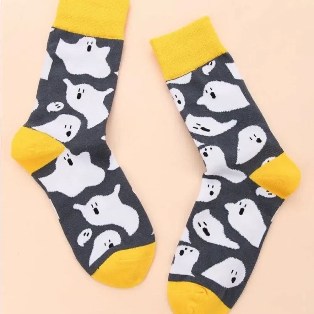 Ghost Halloween Socks